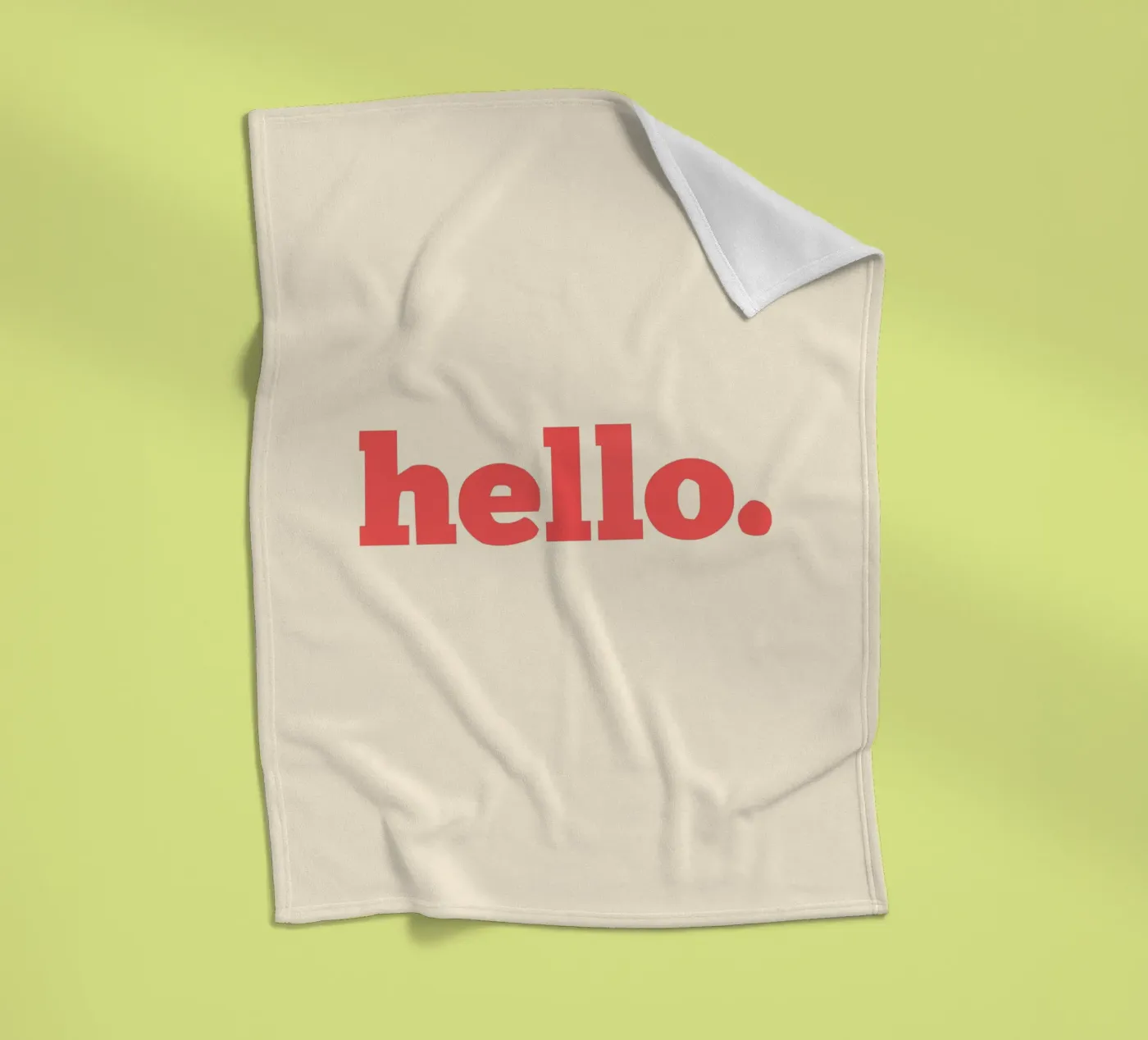 hello. Fleecedecke von Pillips Studio