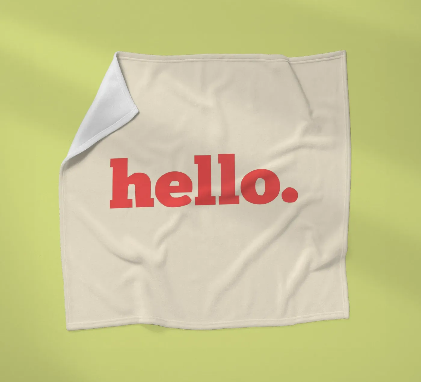 hello. Fleecedecke von Pillips Studio