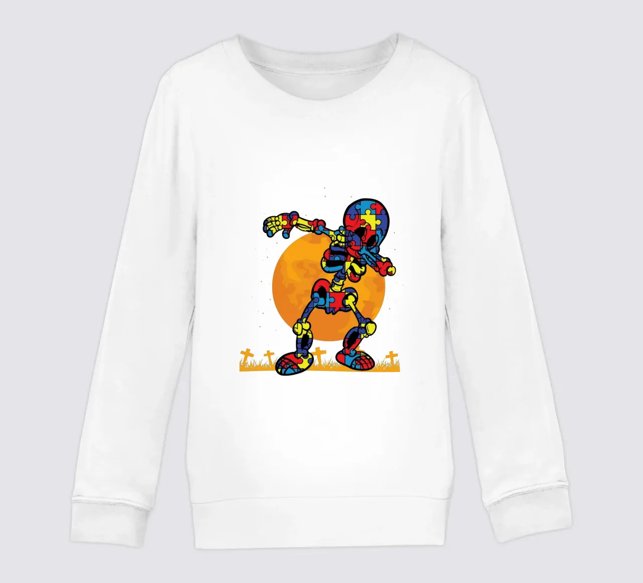 Skull Puzzle felpa bambino da edsonramosart