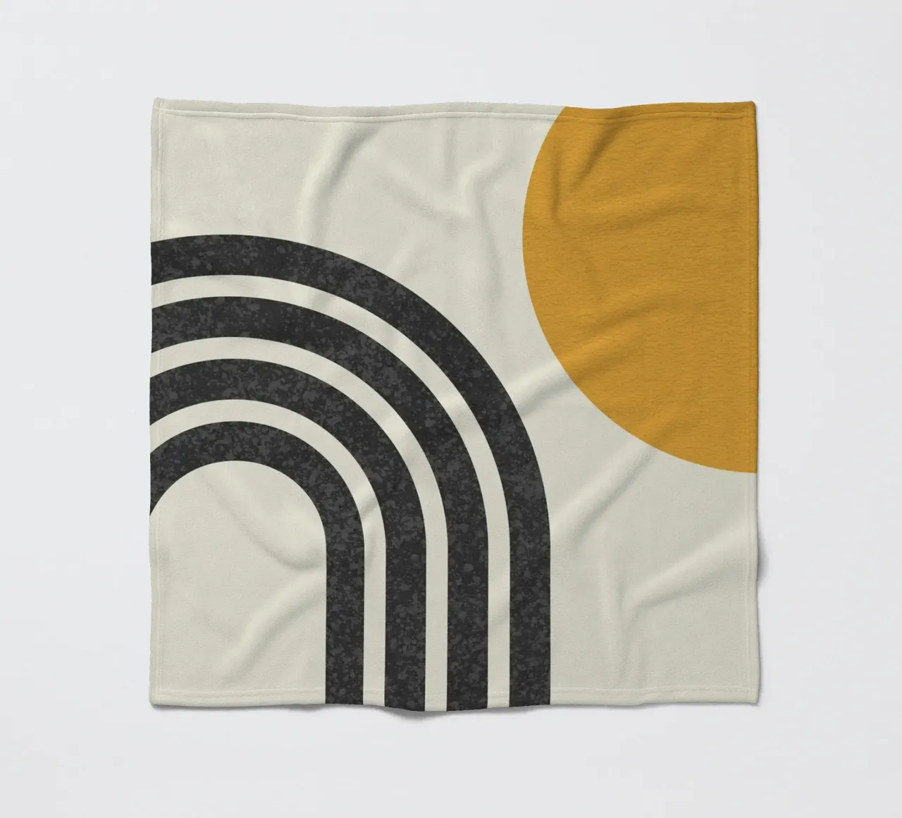 Sole e arcobaleno di metà secolo coperta in pile da MoonlightPrint