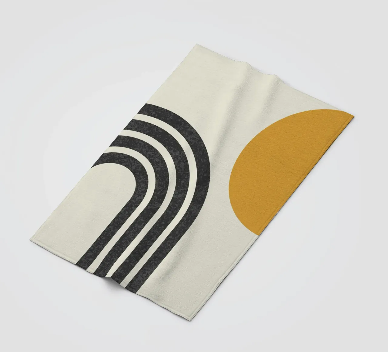Sole e arcobaleno di metà secolo coperta in pile da MoonlightPrint