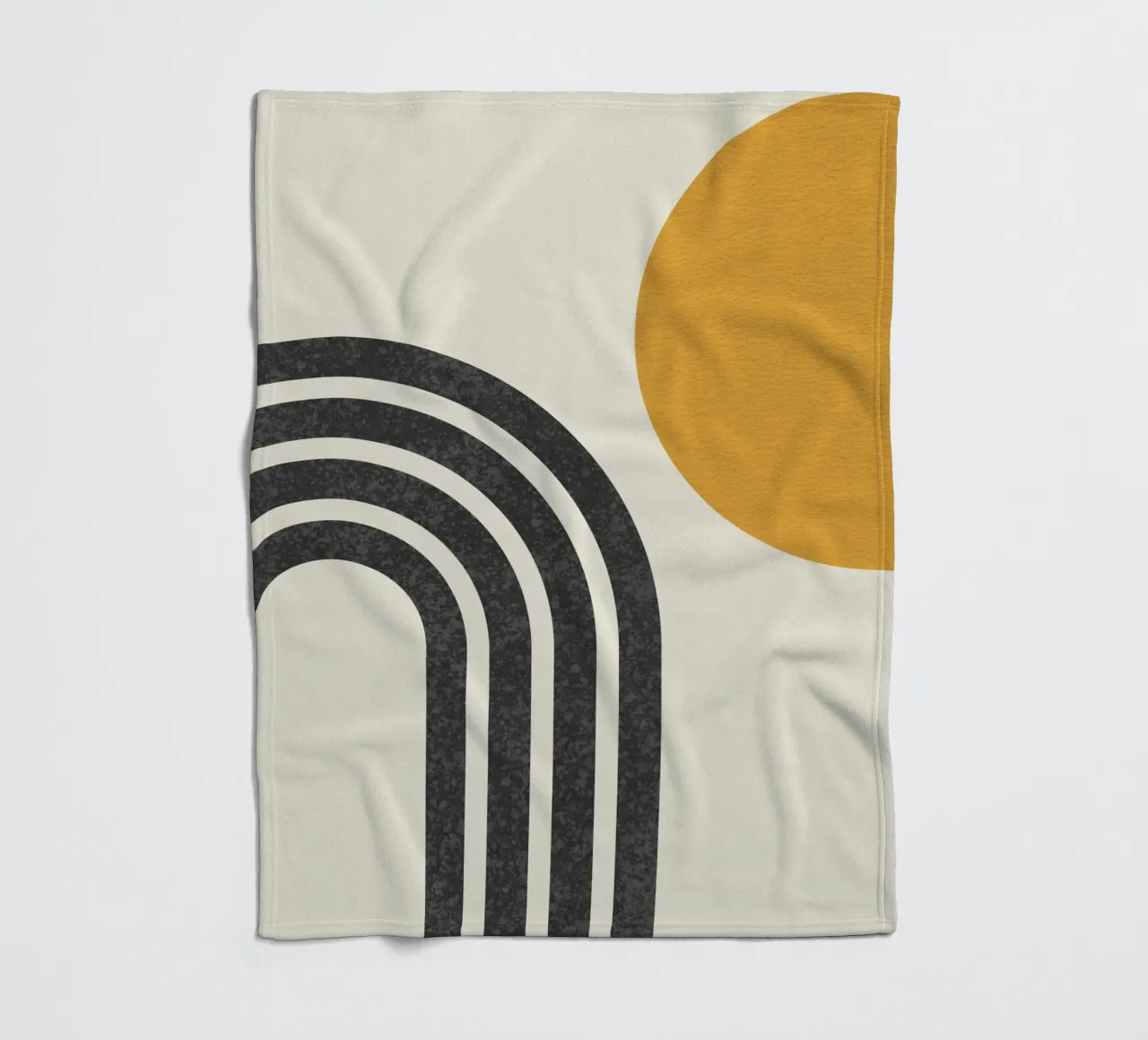 Sole e arcobaleno di metà secolo coperta in pile da MoonlightPrint