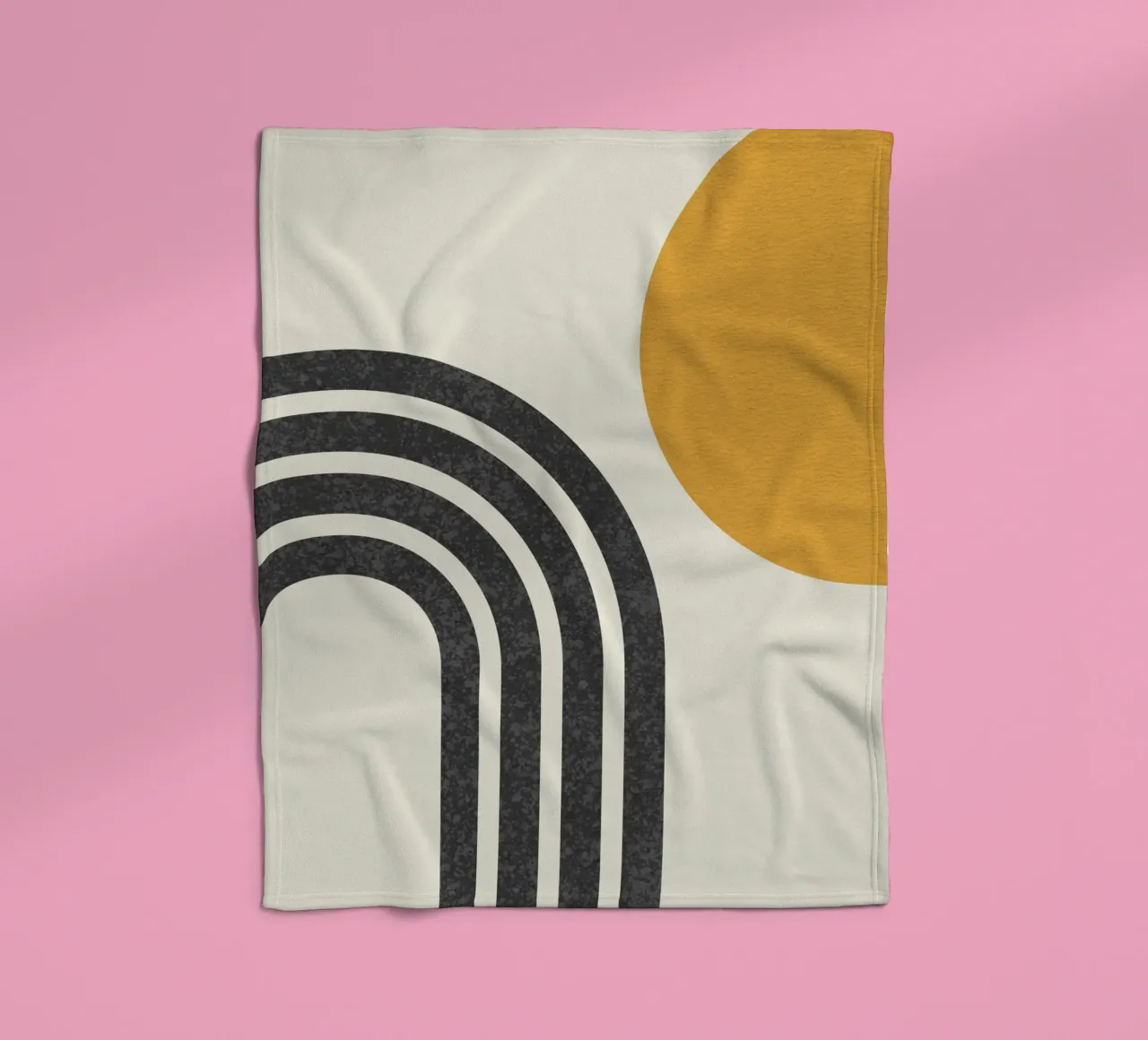 Sole e arcobaleno di metà secolo coperta in pile da MoonlightPrint