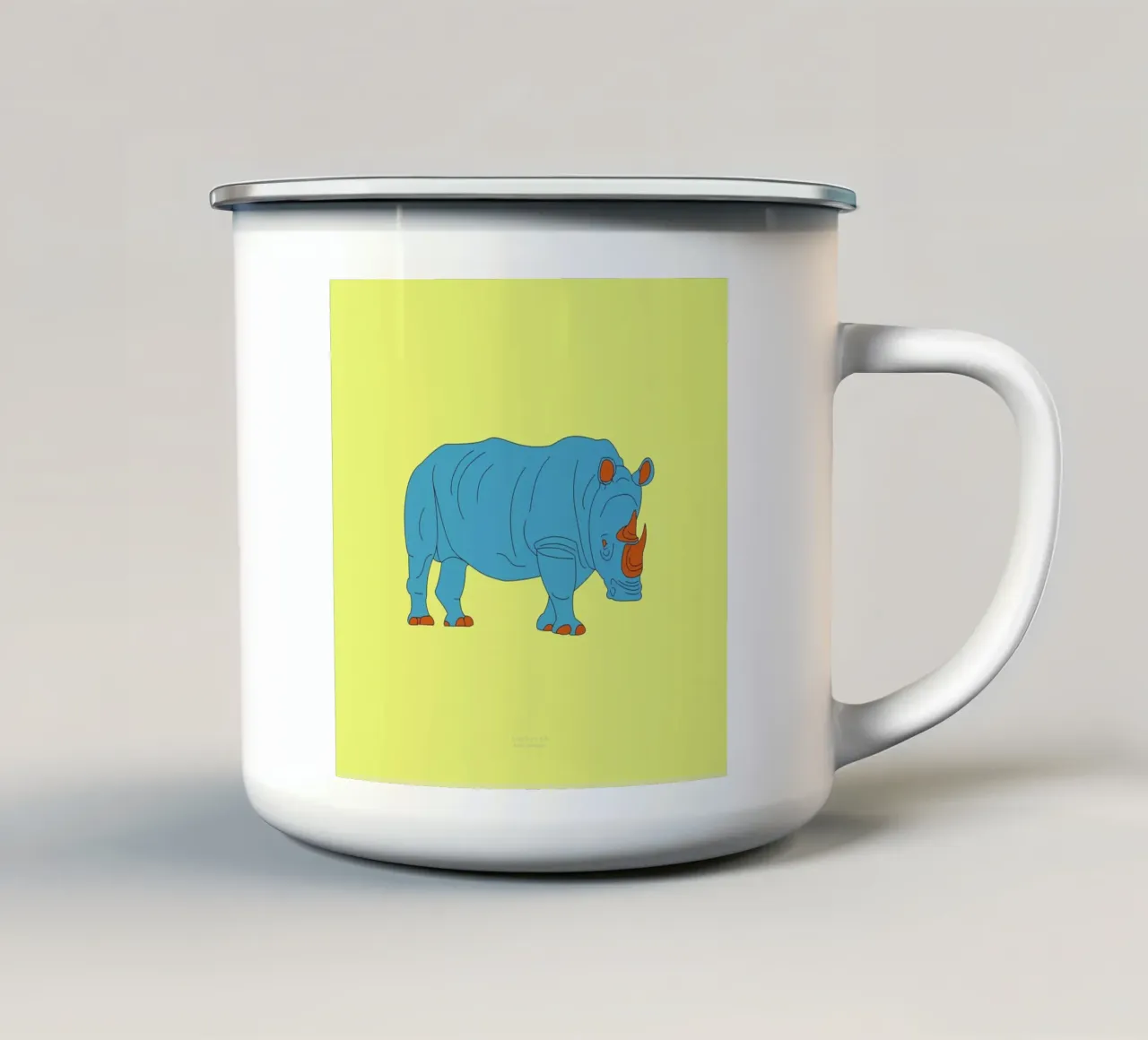 Nashorn tazza in smalto da Swen Swensøn