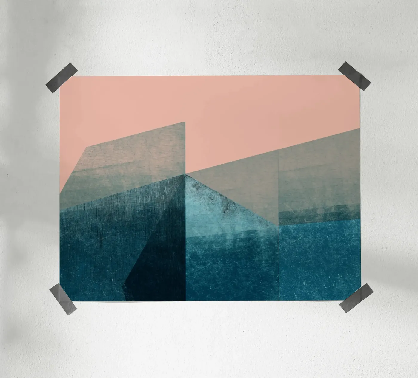 Blush Geometry poster by Middle Yard Studio