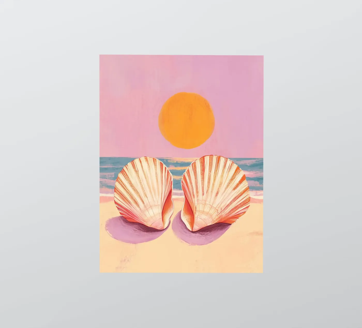 Seashell Sunset Sticker von Ciao Bella