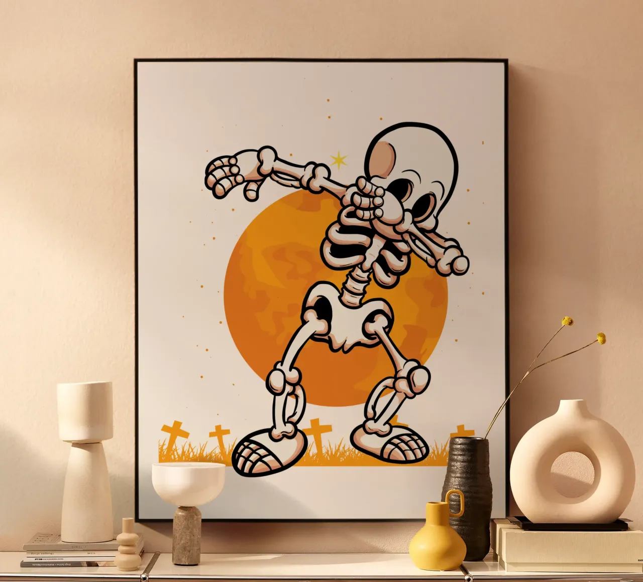 Cartoon Skeleton plexiglass da edsonramosart