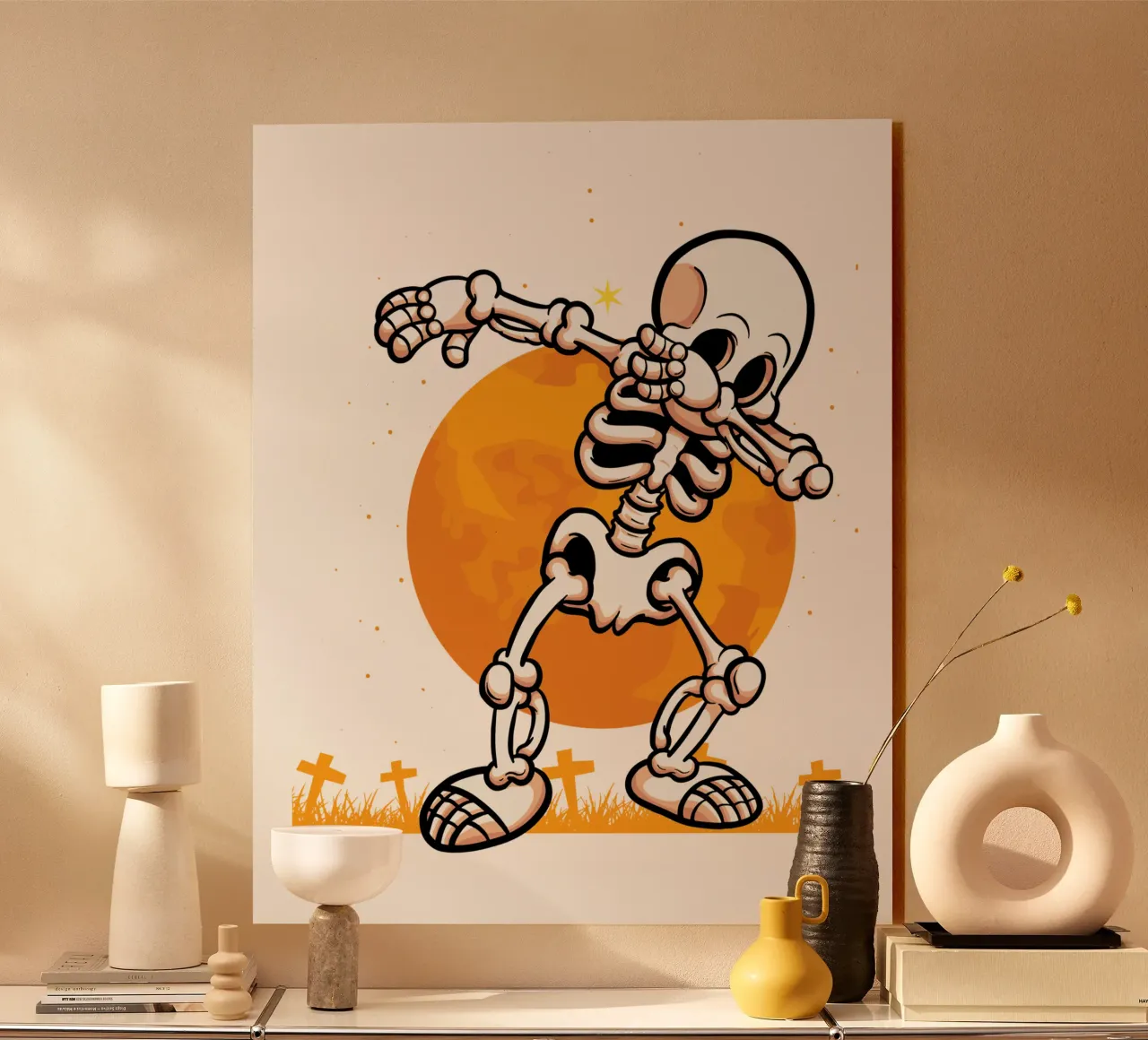 Cartoon Skeleton plexiglass da edsonramosart