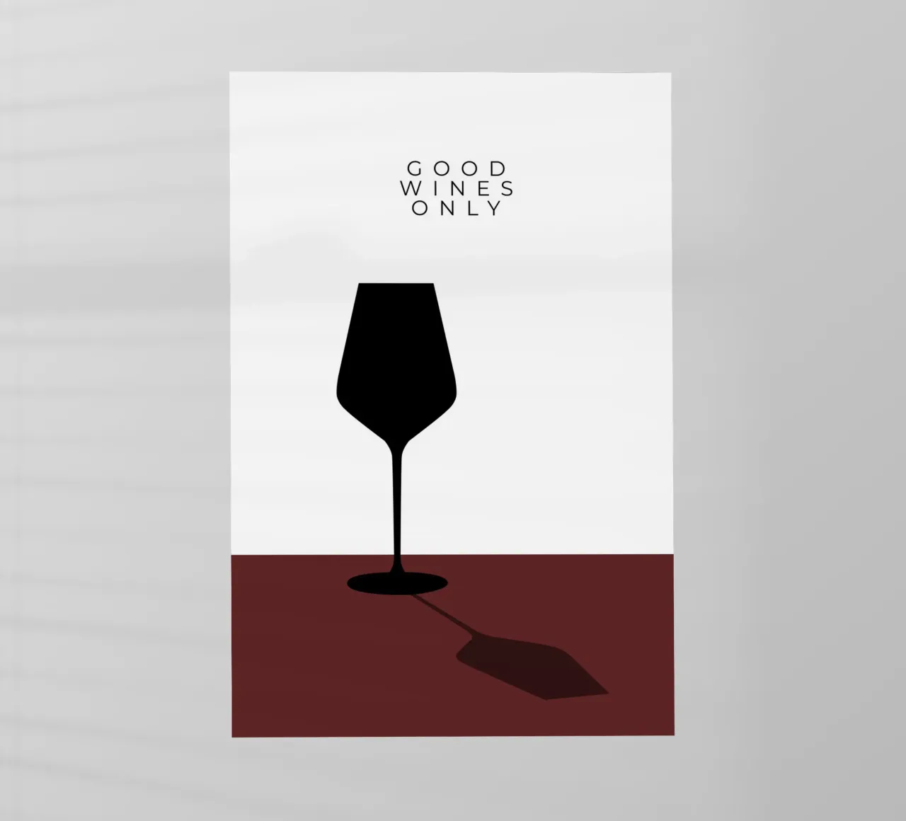 GOOD WINES ONLY pellicola backlit da minimalist designs