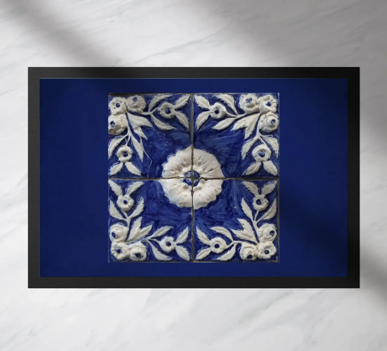 Piastrella blu antico zerbino da Teresa André