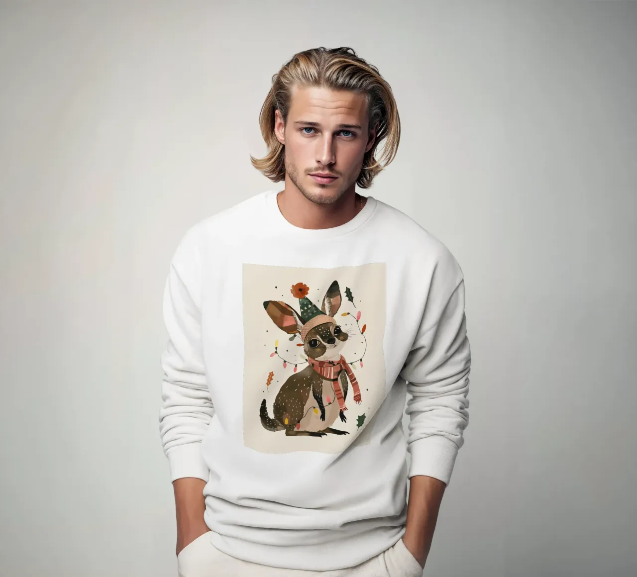 Festive Joey sweatshirt by ArtsySesta