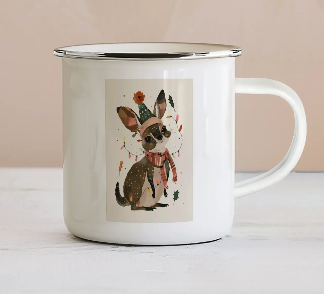 Festive Joey tazza in smalto da ArtsySesta