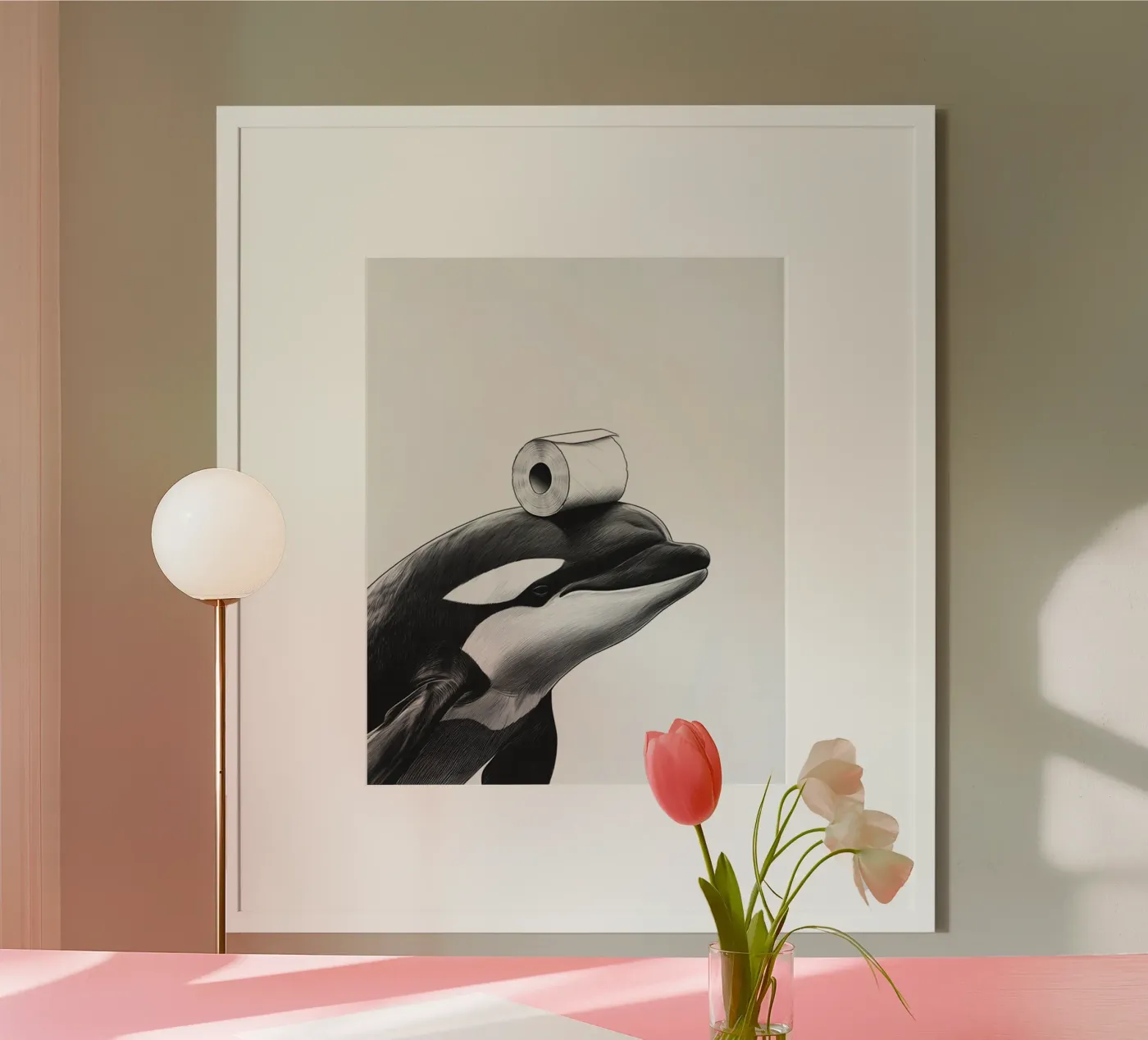 Orca Cute poster by animals_studio