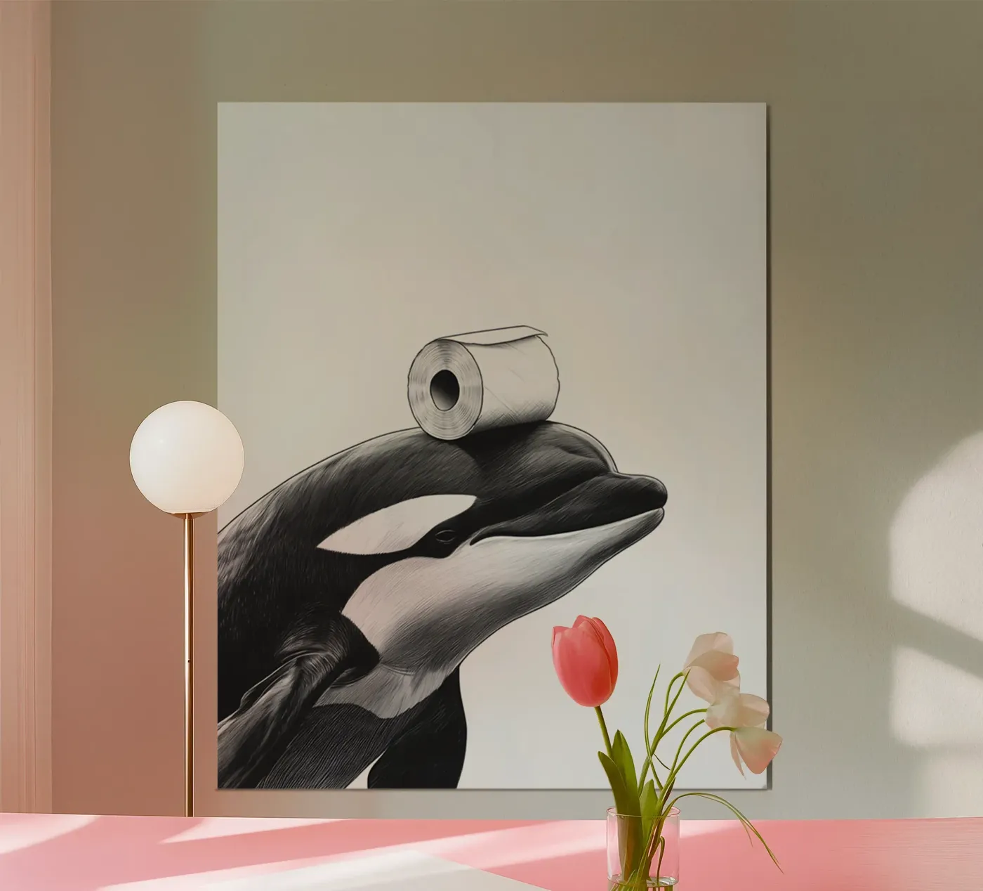 Orca Cute poster by animals_studio