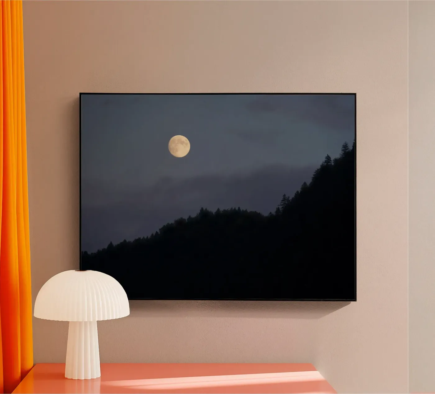 Moon over Hill acrylic glass by menega sabidussi | moods