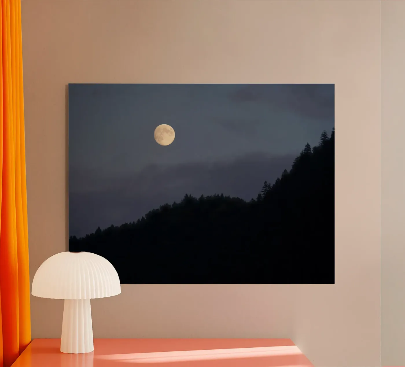 Moon over Hill acrylic glass by menega sabidussi | moods