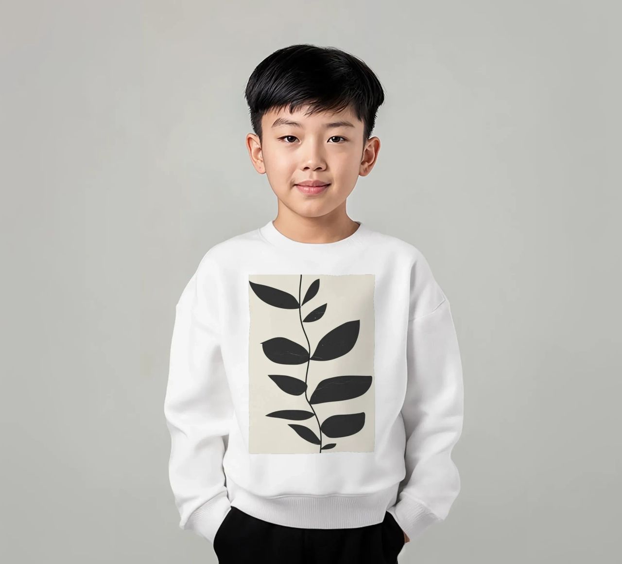 impianto minimo felpa bambino da ThingDesign