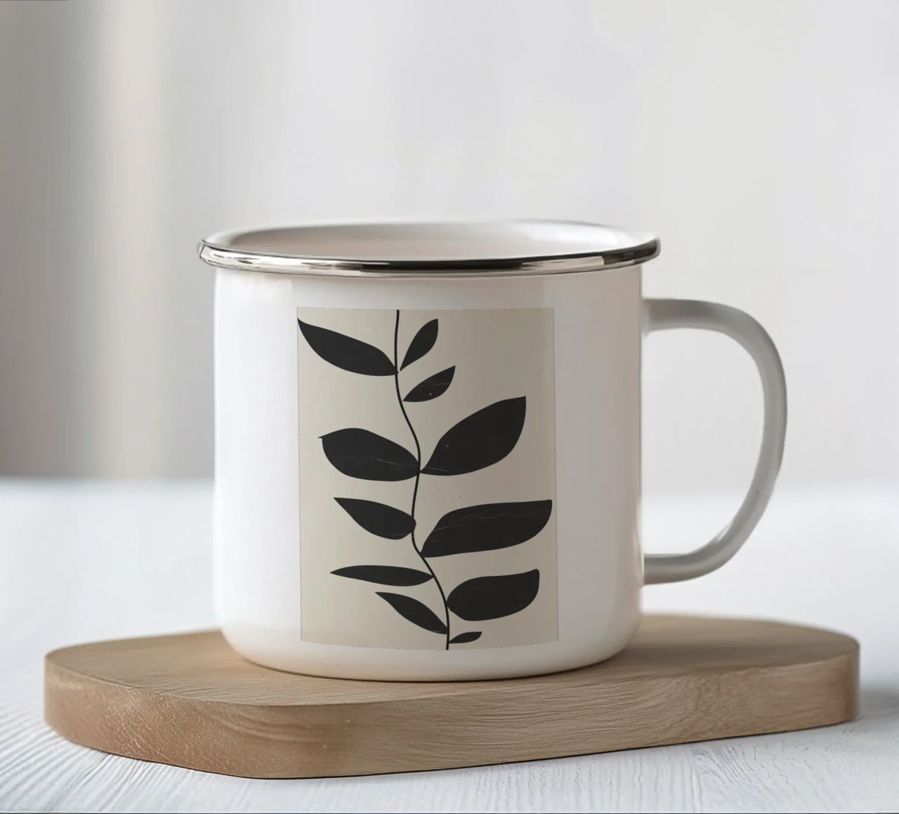 impianto minimo tazza in smalto da ThingDesign