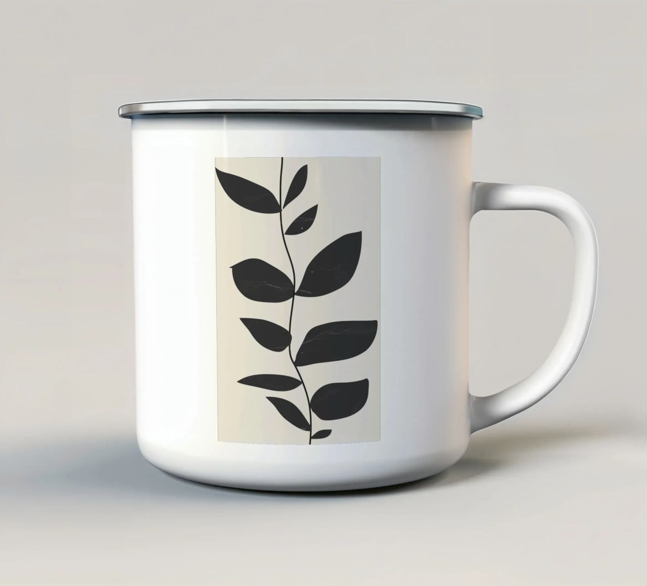 impianto minimo tazza in smalto da ThingDesign