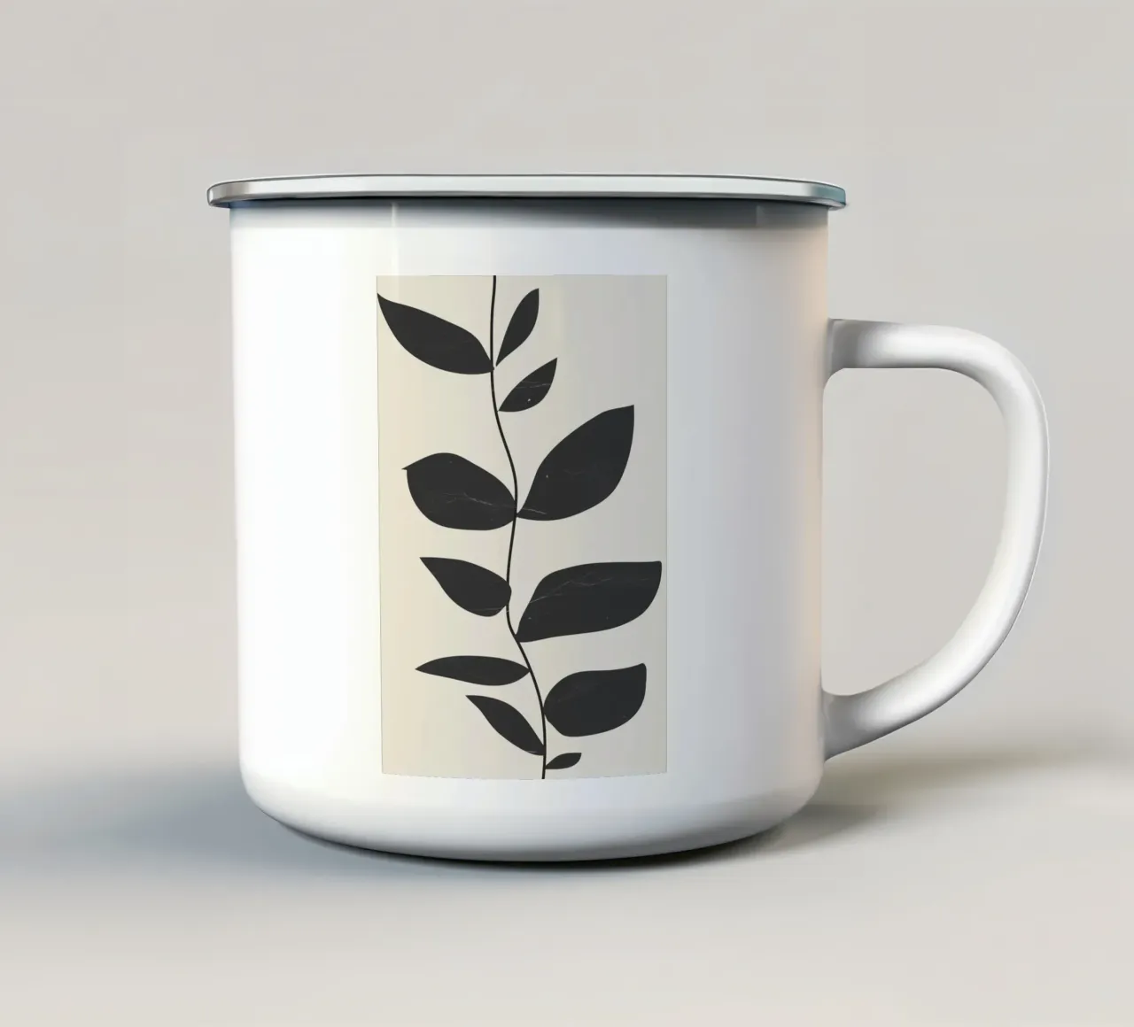 impianto minimo tazza in smalto da ThingDesign