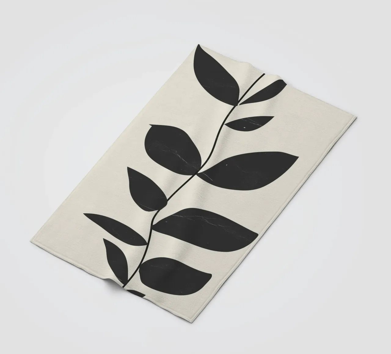 minimal plant fleece blanket by ThingDesign