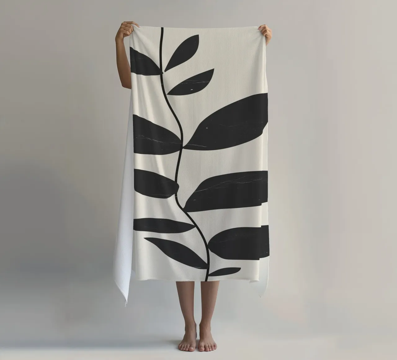minimale plant strandhanddoek van ThingDesign