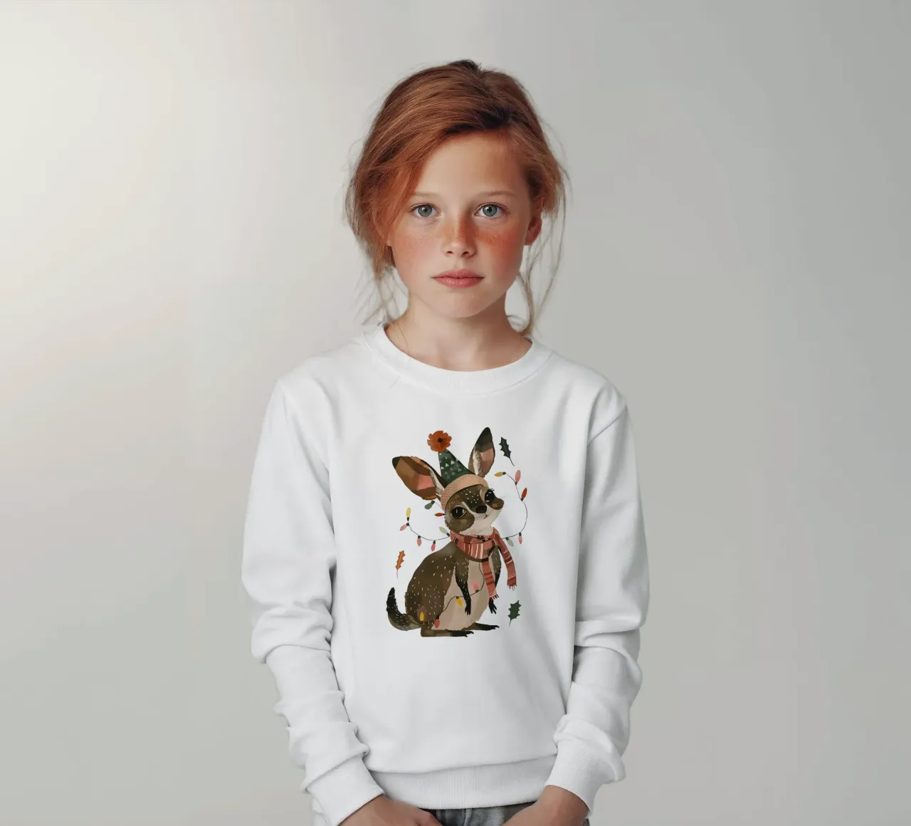 Autocollant Joey festif, vêtements sweat enfant de ArtsySesta