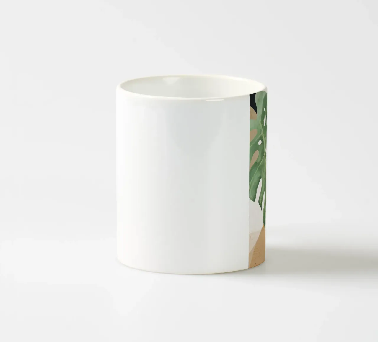 Abstracte kunst tropische bladeren 3 keramische mok van ThingDesign