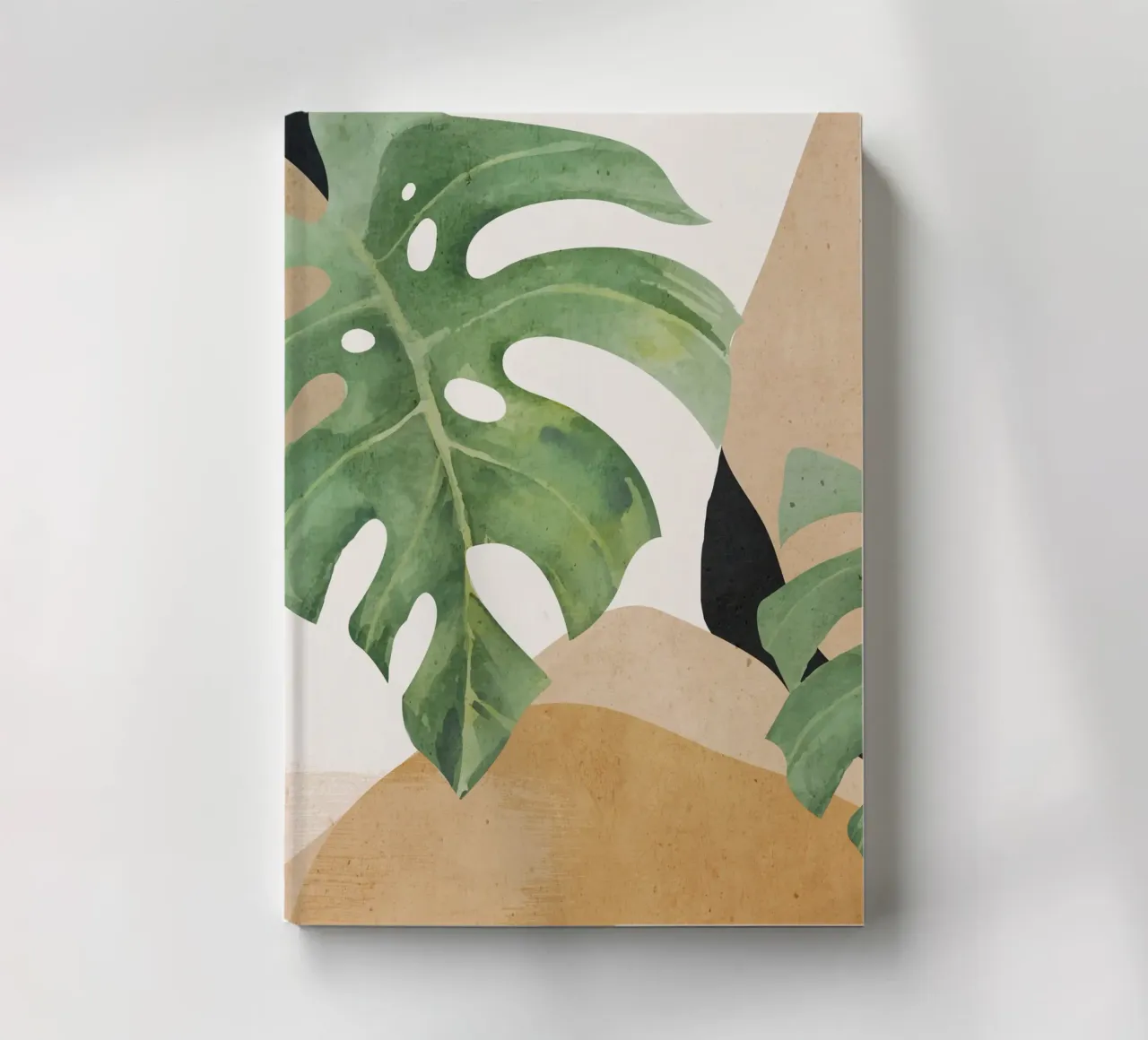 Abstract Art Tropical Leaves 3 notebook by ThingDesign