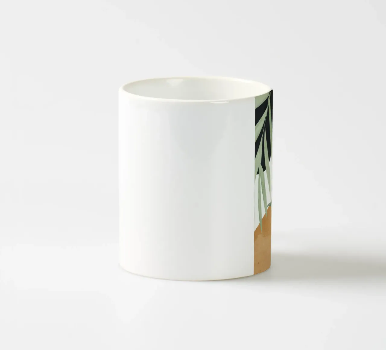 Arte astratta Foglie tropicali 4 tazza in ceramica da ThingDesign