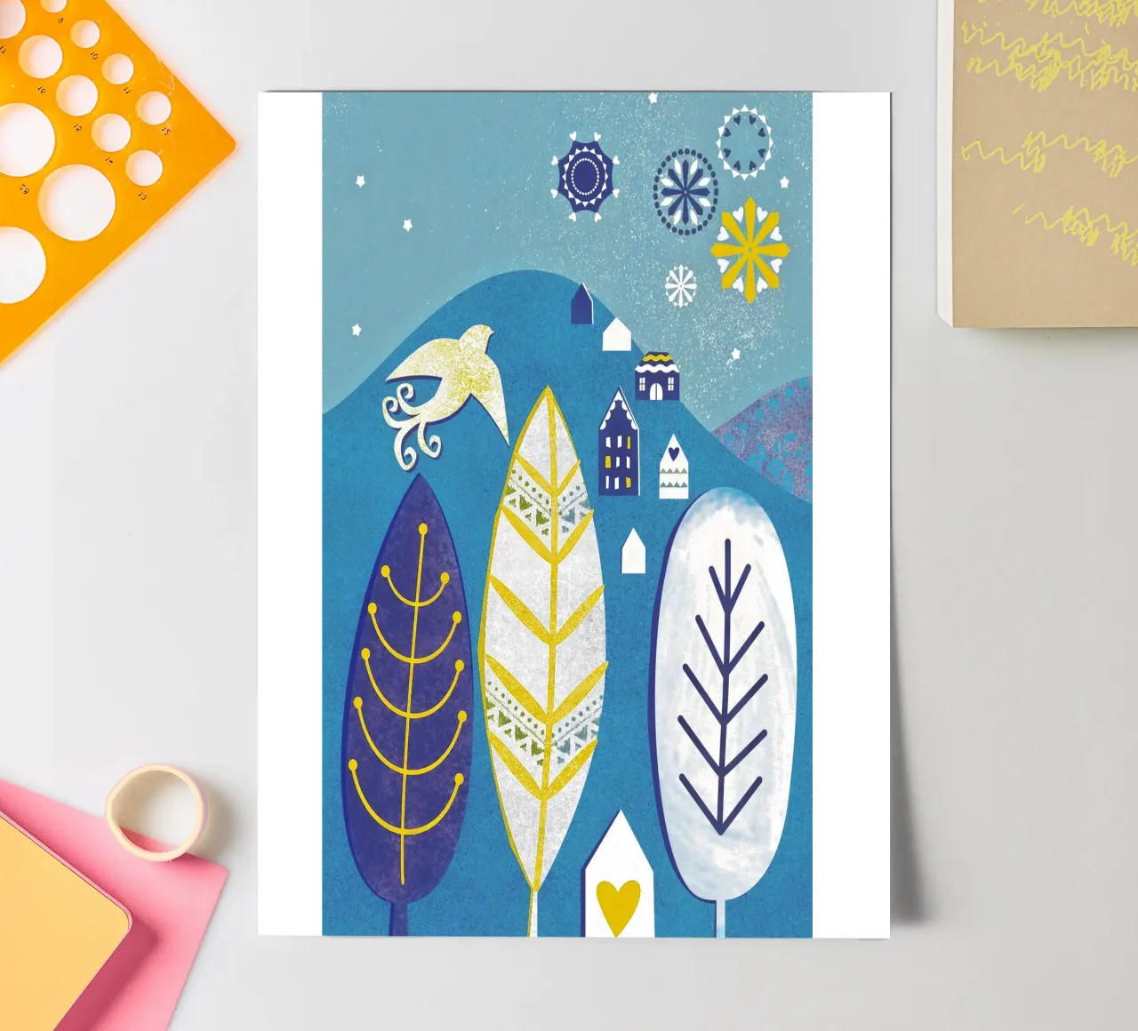 Magic Mountain sticker sheet by Catherine Aguilar