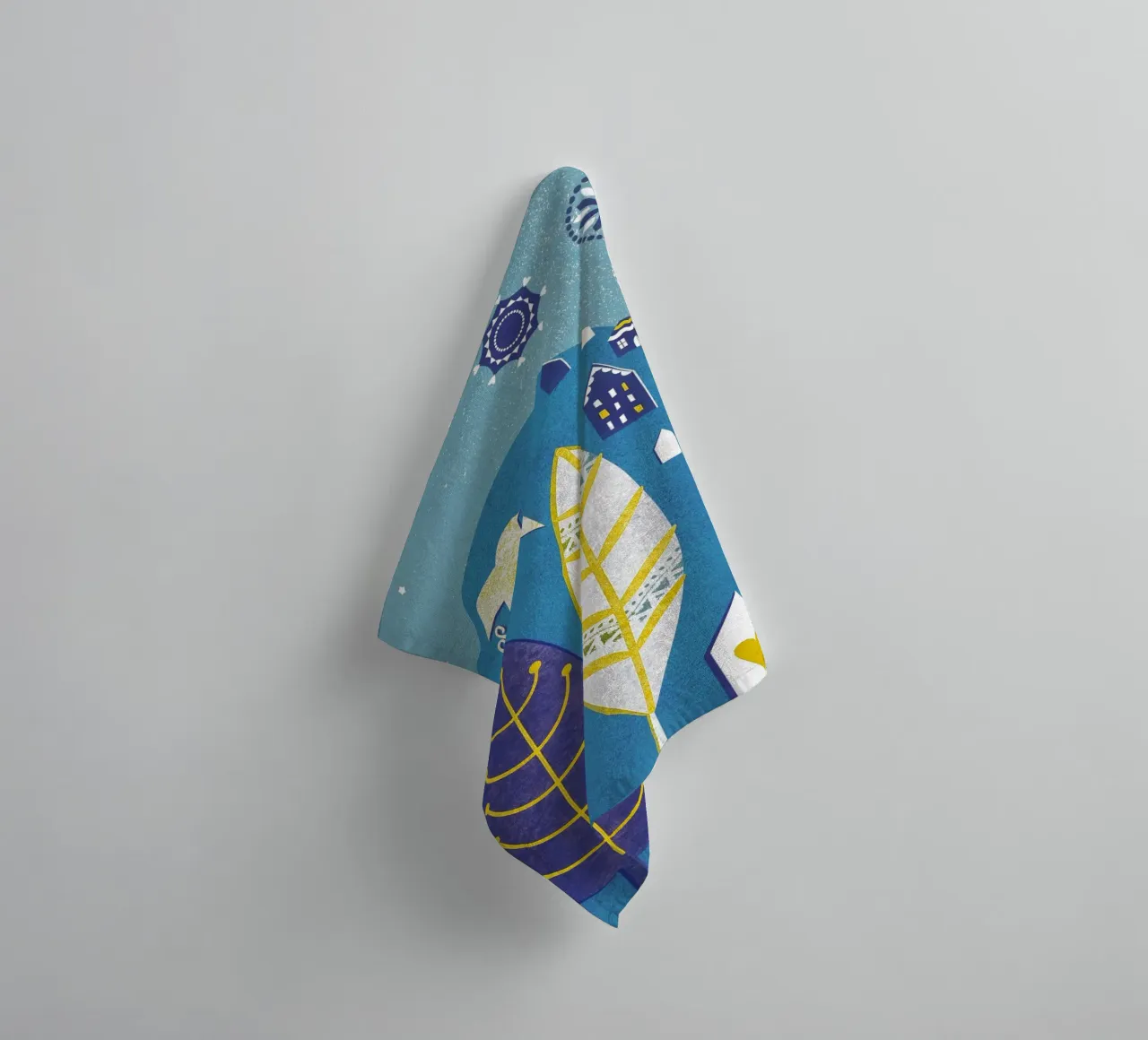 Magic Mountain badhanddoek van Catherine Aguilar