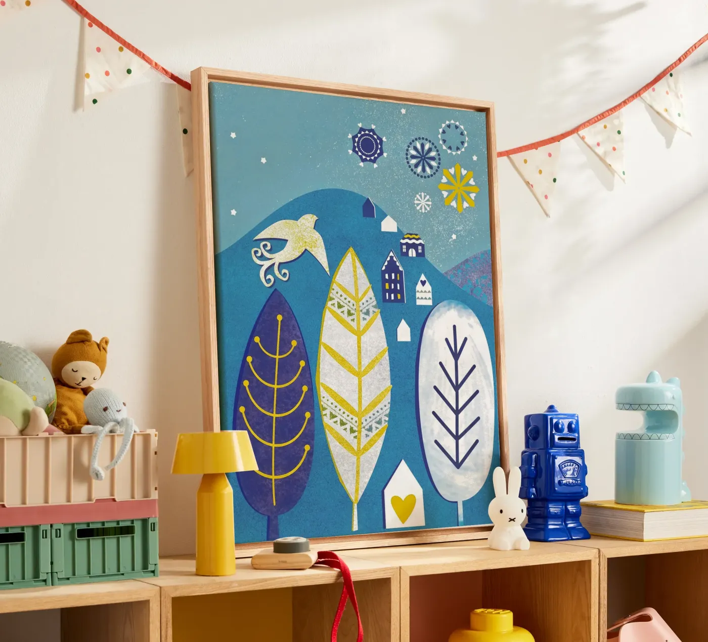 Magic Mountain canvas van Catherine Aguilar