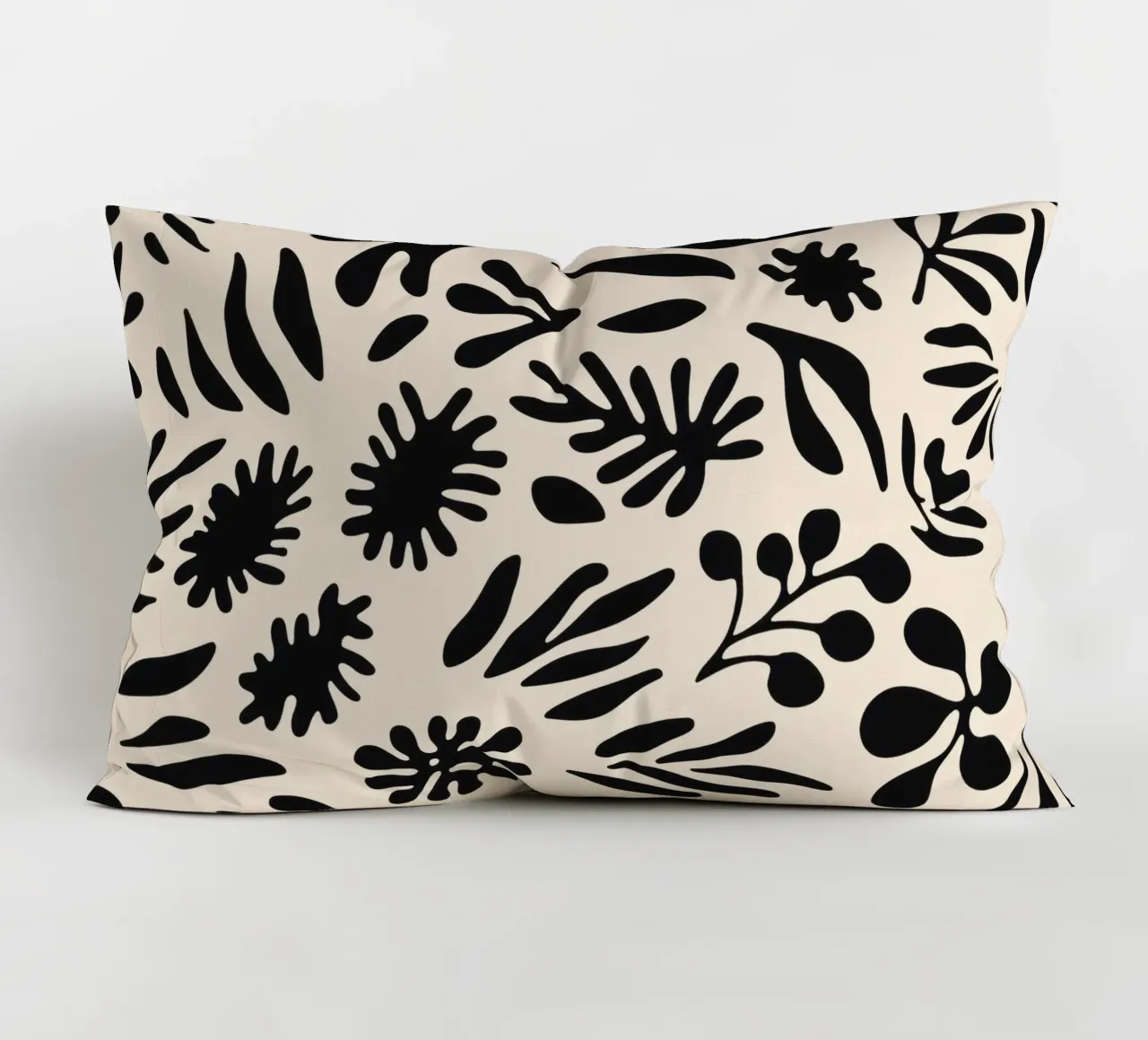 Black Shapes No 1 cuscino da treechild