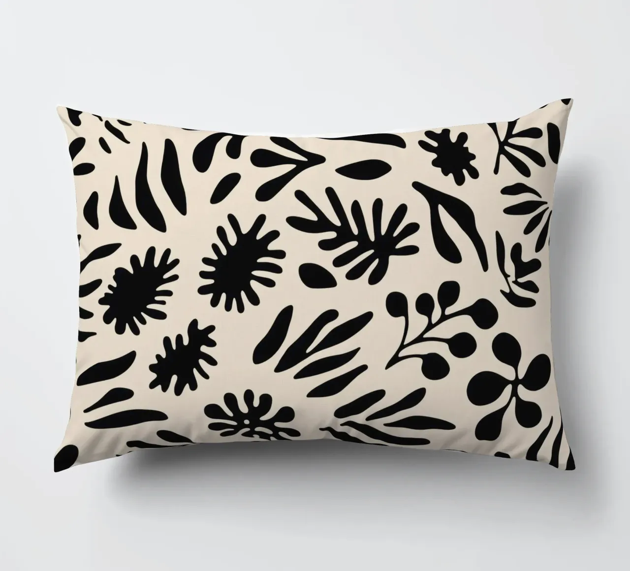 Black Shapes No 1 cuscino da treechild