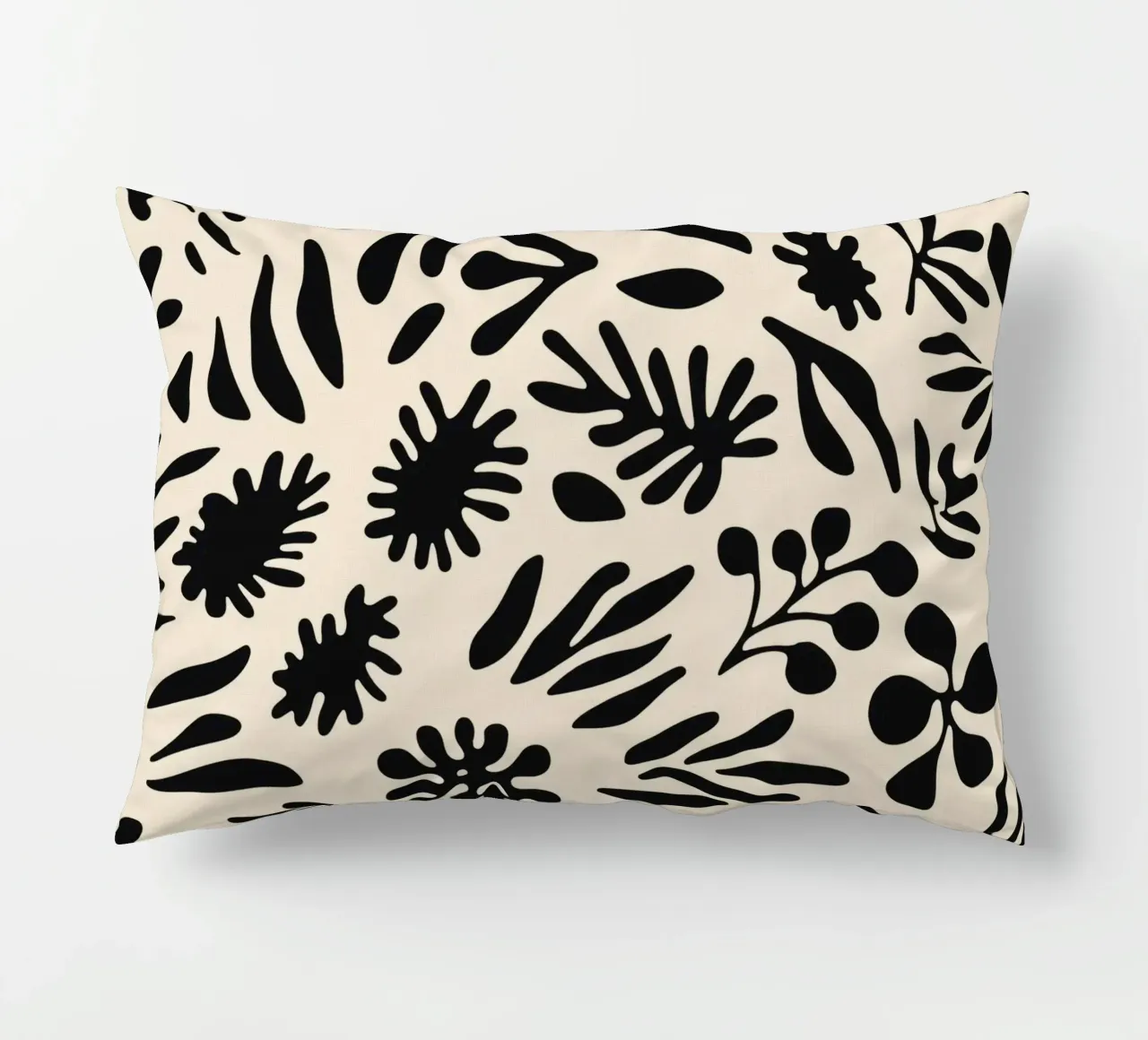 Black Shapes No 1 cuscino da treechild