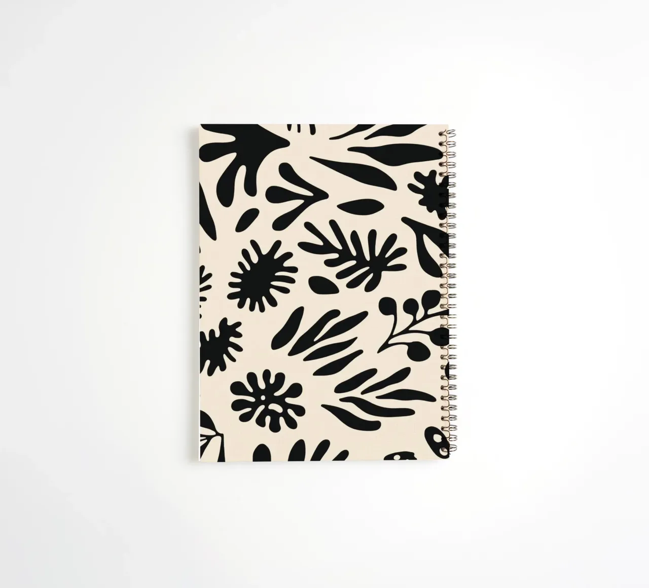 Black Shapes No 1 spiral notebook by treechild