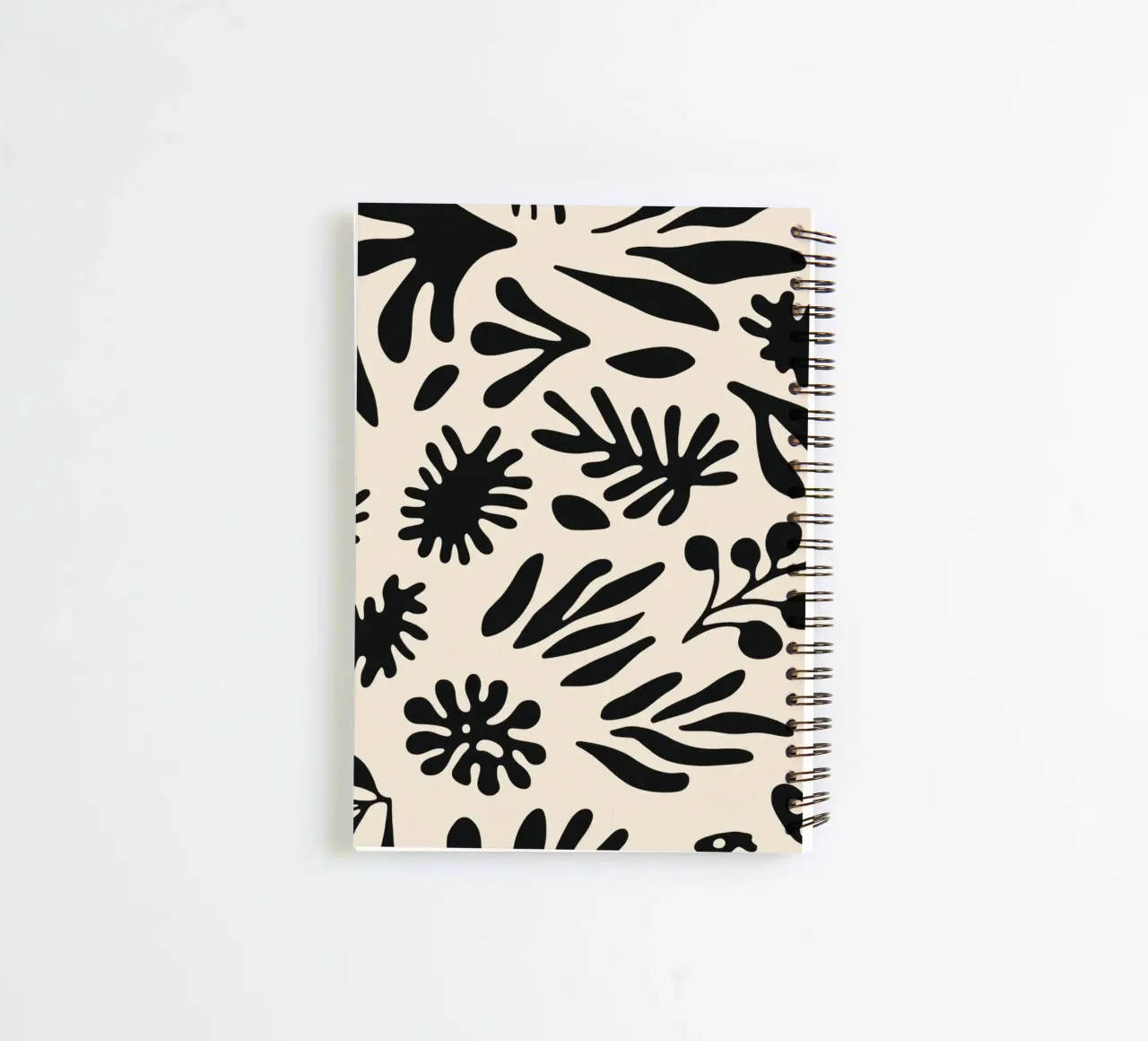 Black Shapes No 1 spiral notebook by treechild