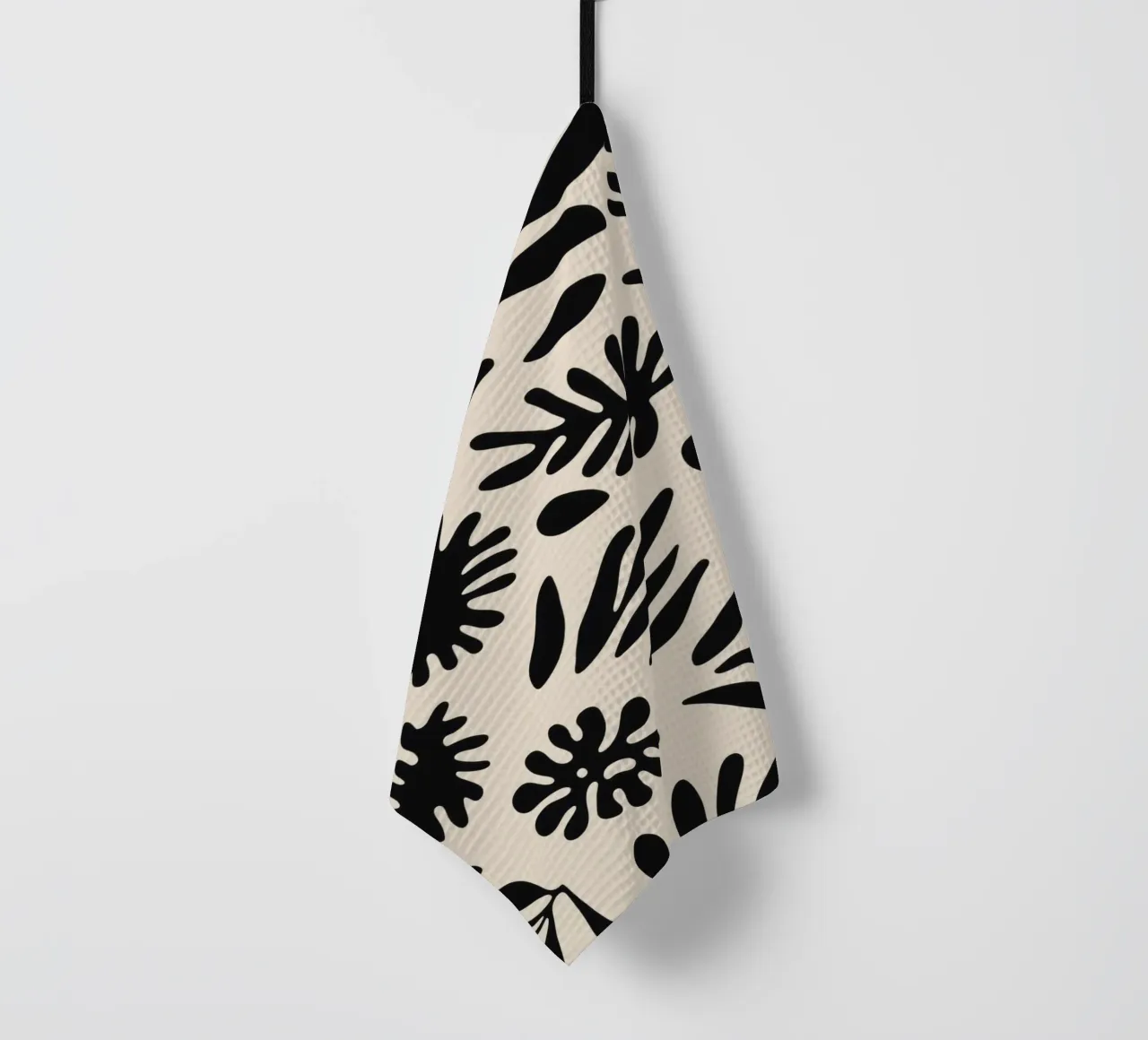 Black Shapes No 1 canovaccio da cucina da treechild