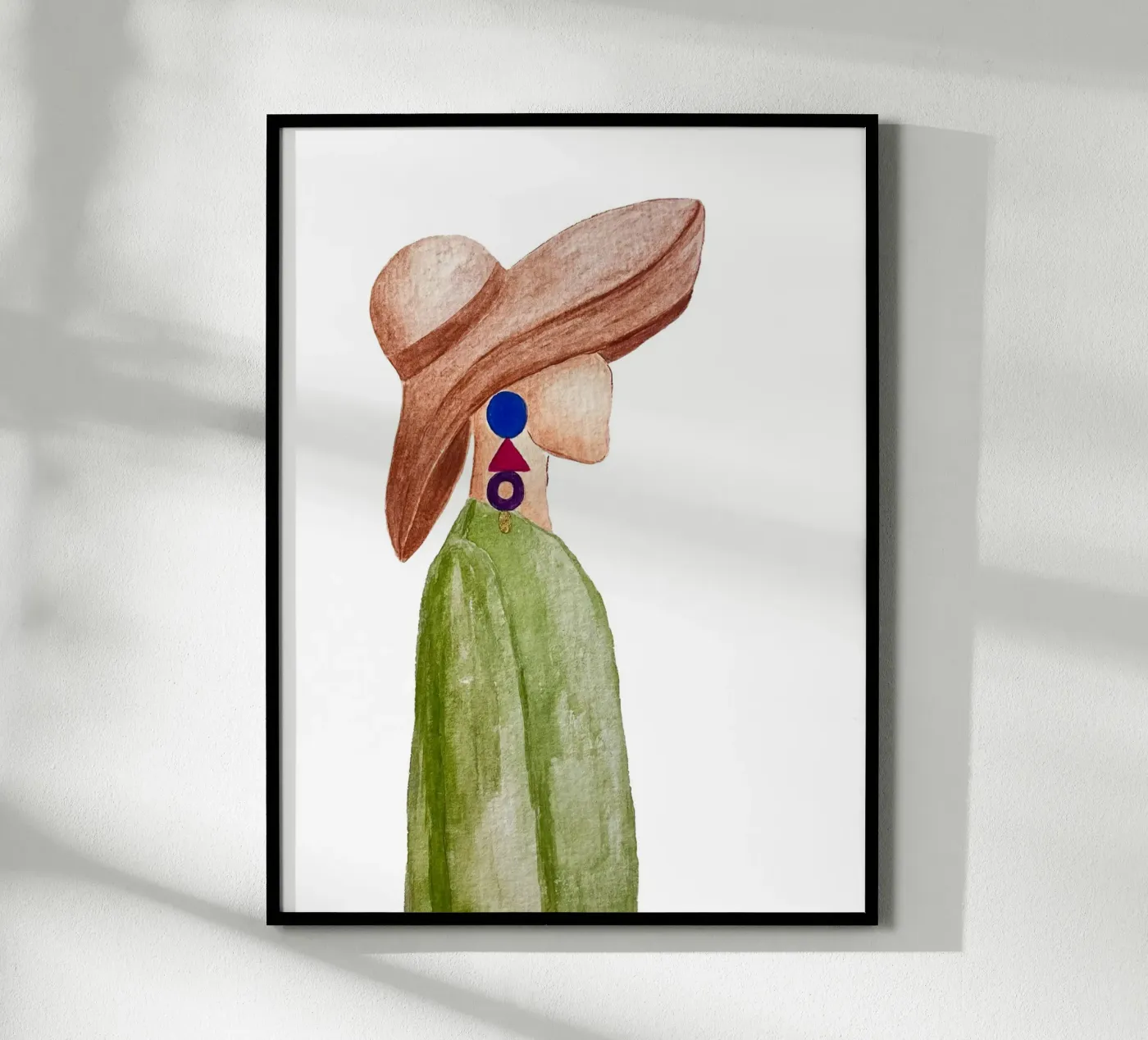 Donna con il cappello poster da atelier jasy