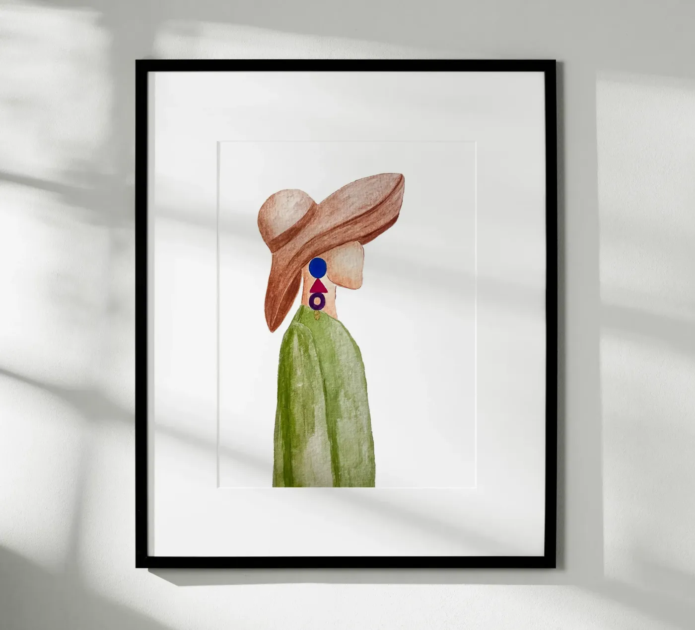 Donna con il cappello poster da atelier jasy