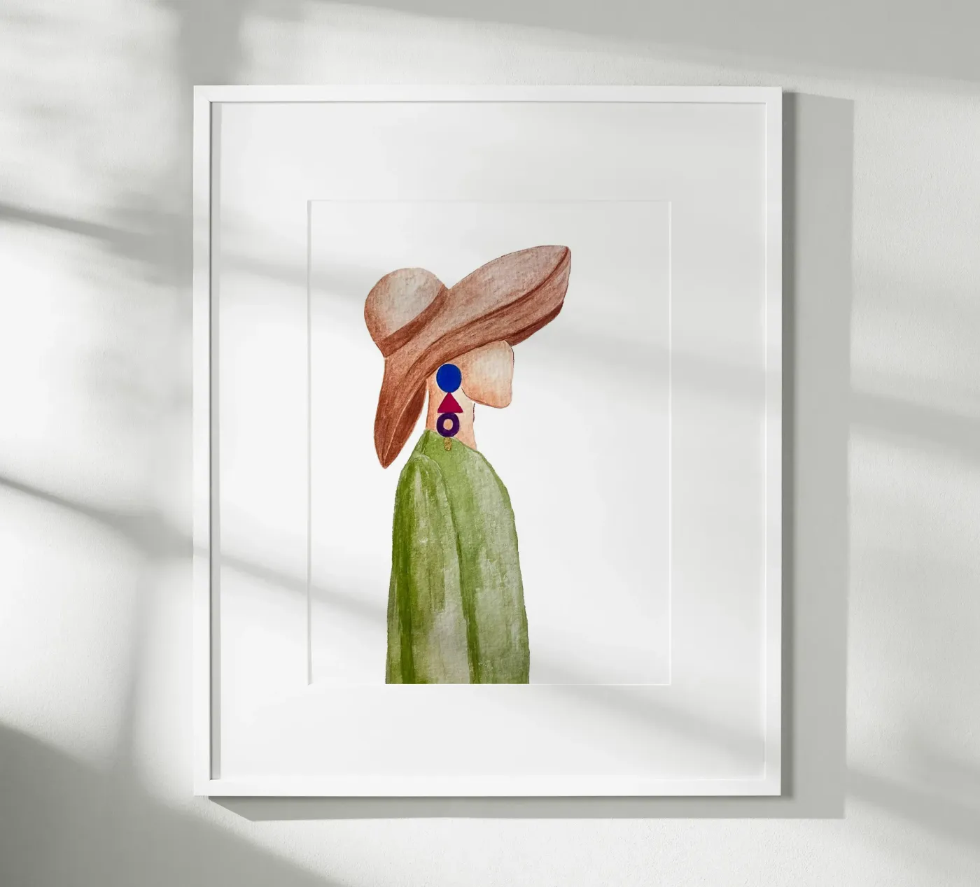 Donna con il cappello poster da atelier jasy