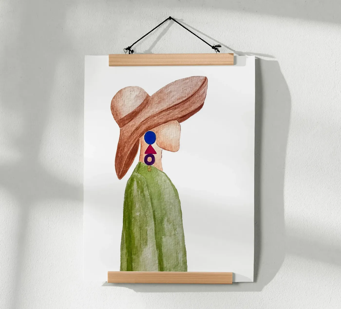 Donna con il cappello poster da atelier jasy
