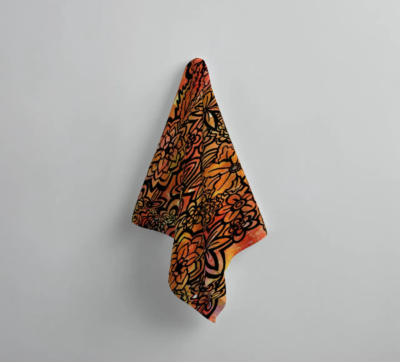 Fire Flowers serviette de bain de KP Design