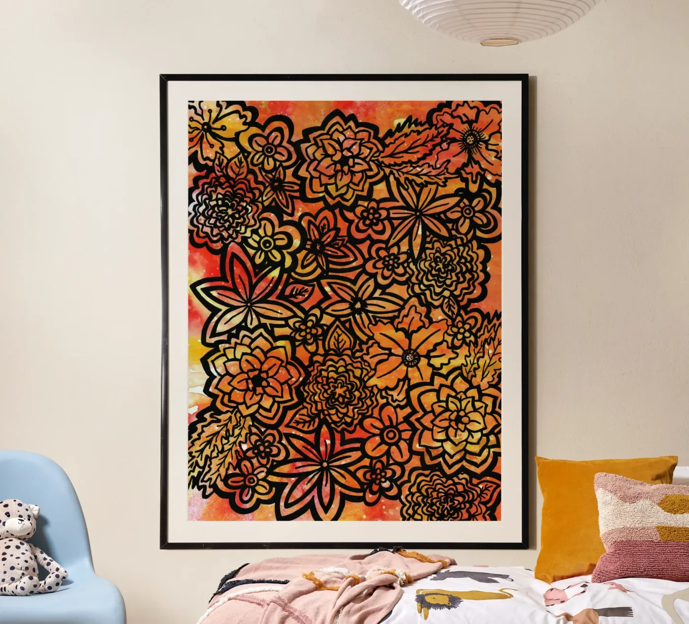 Fire Flowers poster da KP Design