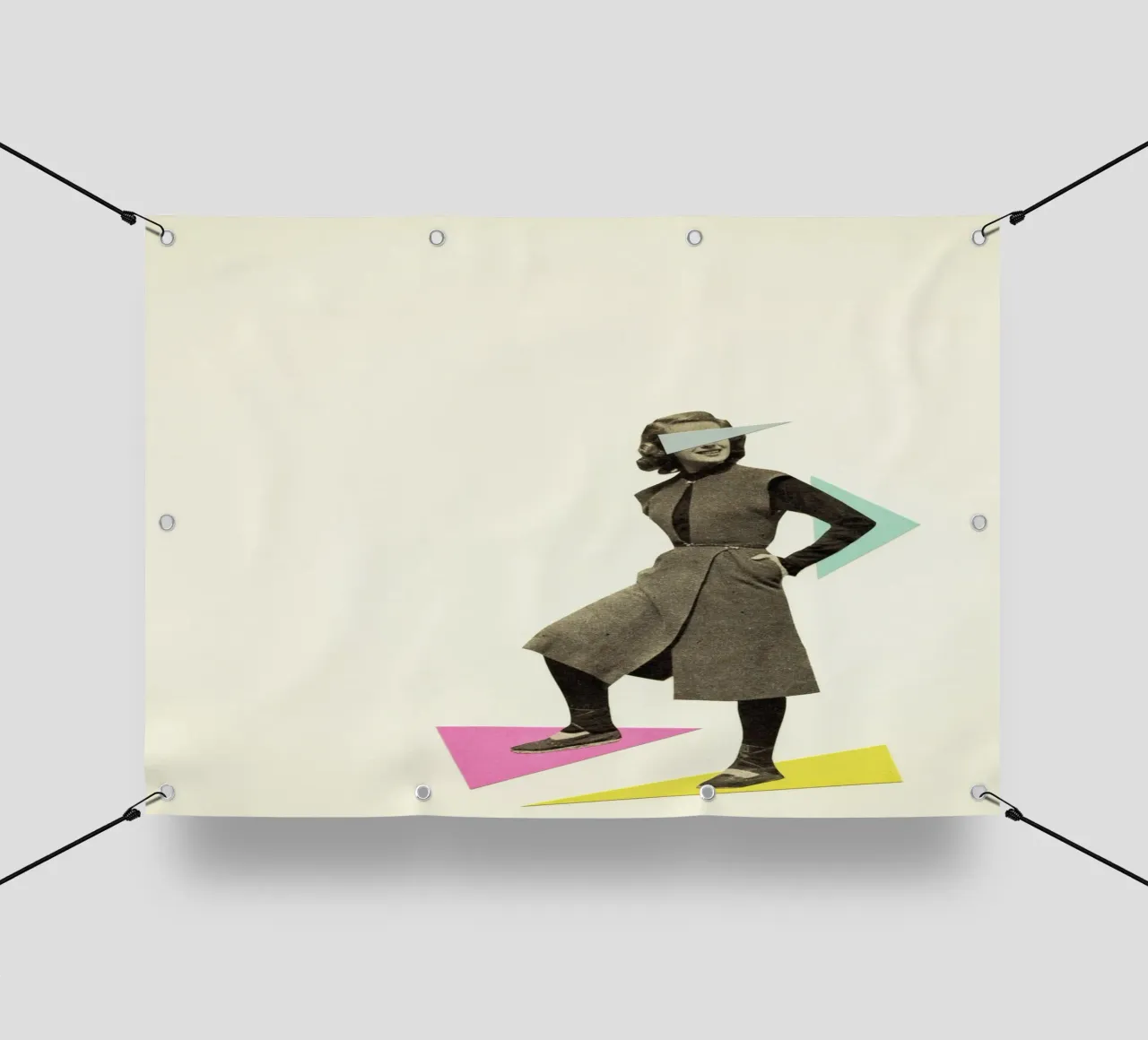 Figura formosa telo in pvc da Cassia Beck Collage