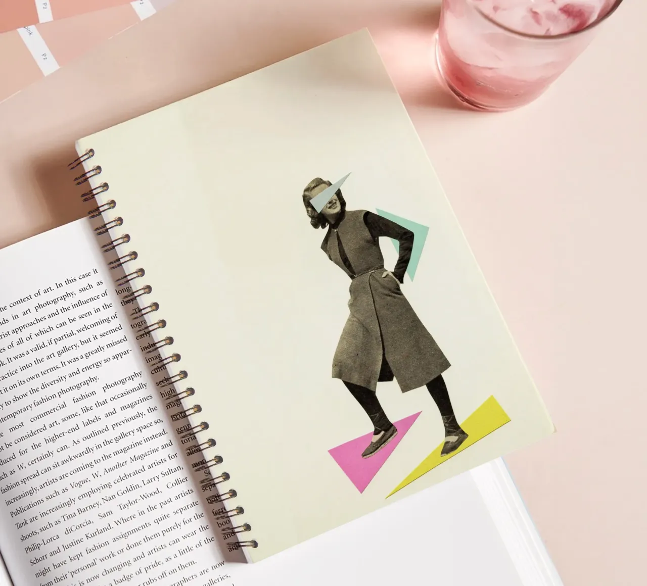 Shapely Figure spiral notebook by Cassia Beck Collage