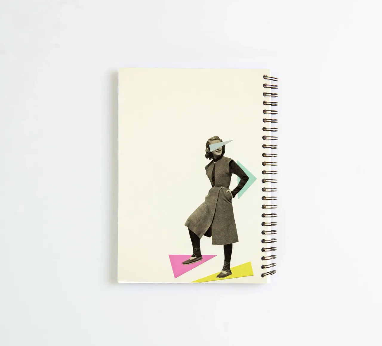 Shapely Figure spiral notebook by Cassia Beck Collage