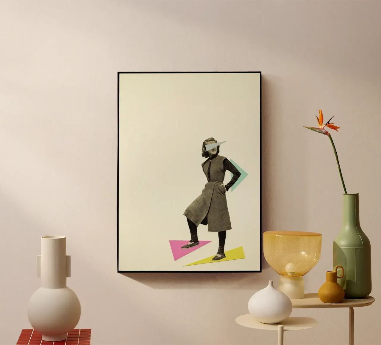 Shapely Figure plexiglass da Cassia Beck Collage