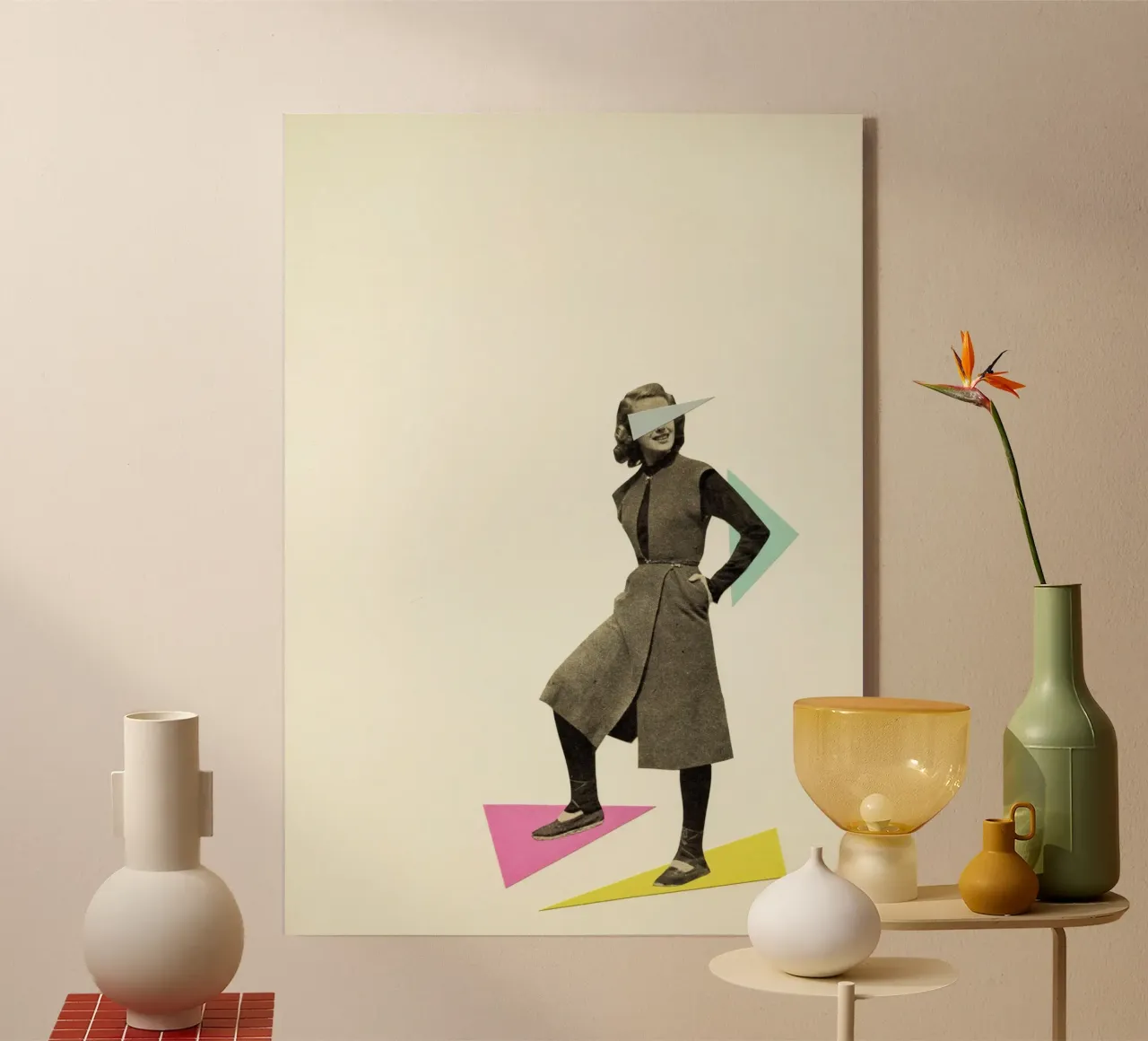 Shapely Figure plexiglass da Cassia Beck Collage